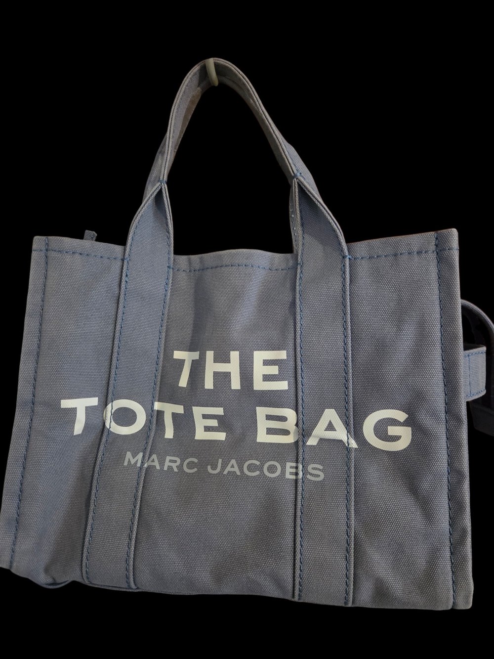 Marc Jacobs The Tote Bag - Slate Blue Canvas Tote NO STRAP